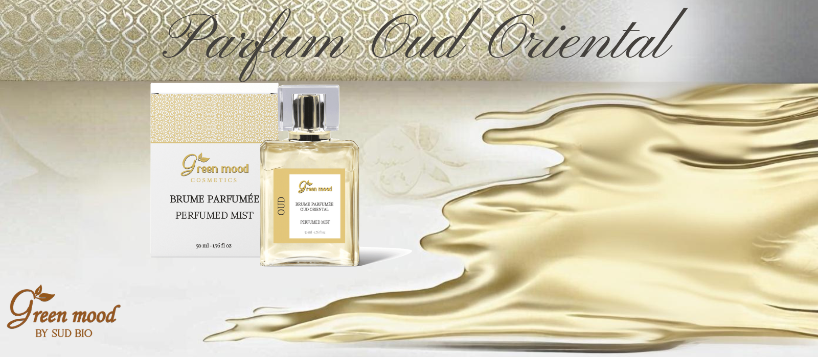 Parfum oud oriental - brume parfumée - naturelle 100% - green mood