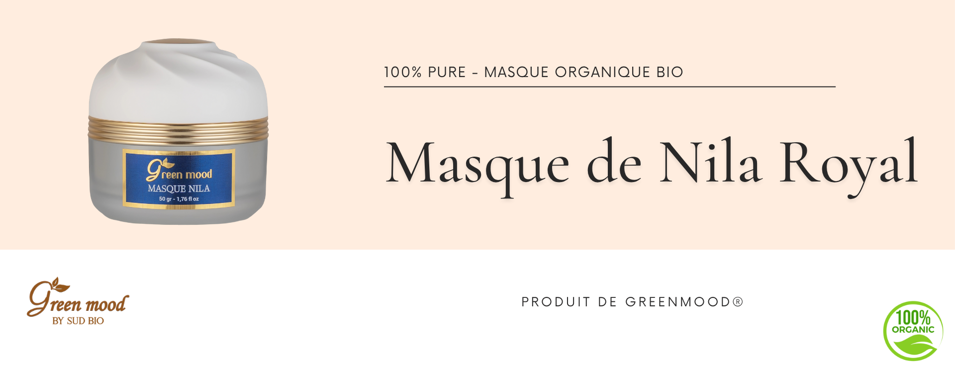 Masque de nila royal - Oragnique bio