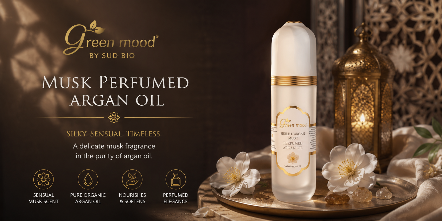 Argan Oil with Musk - Infuseed Pure Aragn Oil for lasting scent