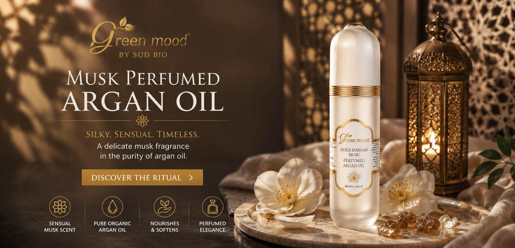 Buy ARagn Oil with Musk by Green Mood - 100% authentic and pure