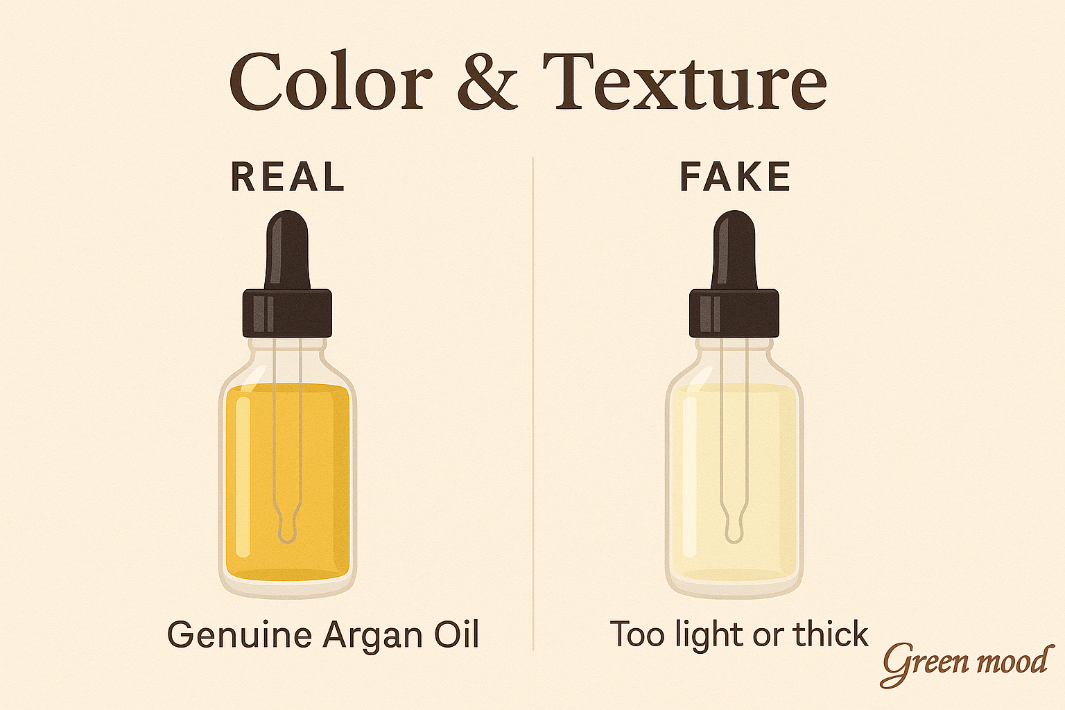 true authentic argan oil color - pure argan oil and original - golden color and smooth oil - argan oil for hair and face and skincare