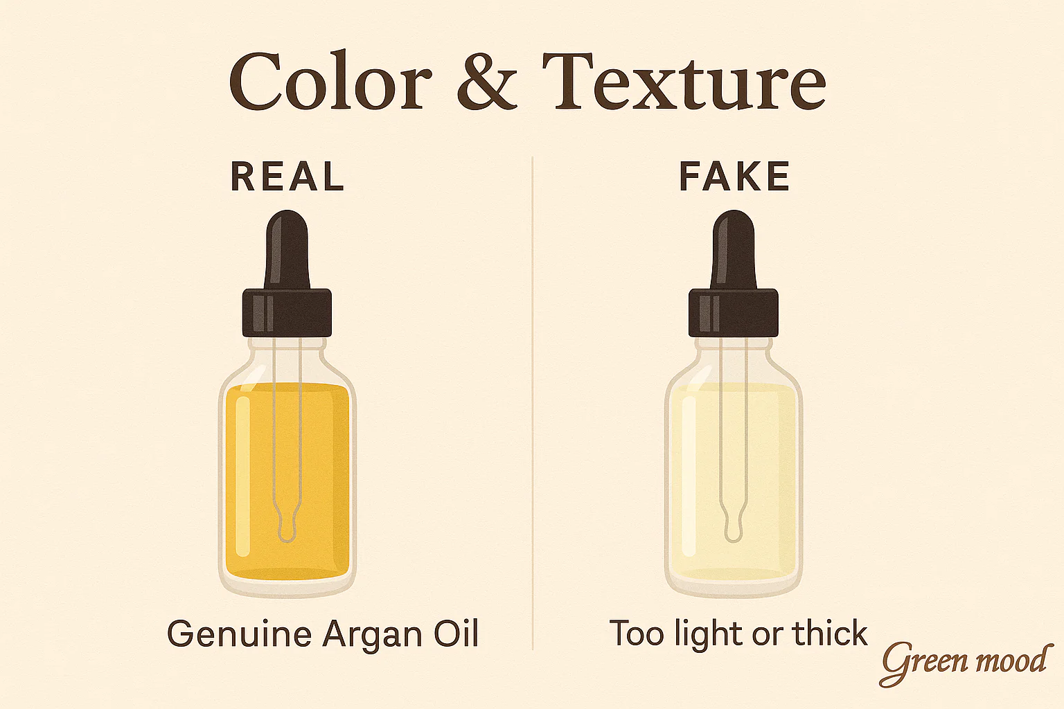 true authentic argan oil color - pure argan oil and original - golden color and smooth oil - argan oil for hair and face and skincare