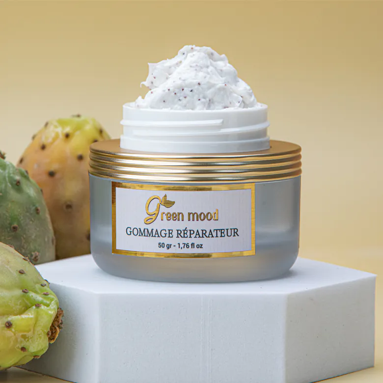 Prickly Pear Face Scrub Green Mood