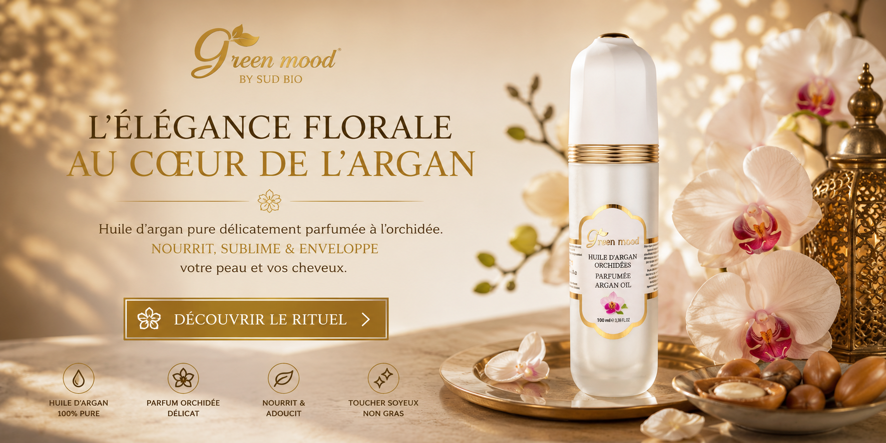 huile d'argan à l'orchidée acheter- green mood