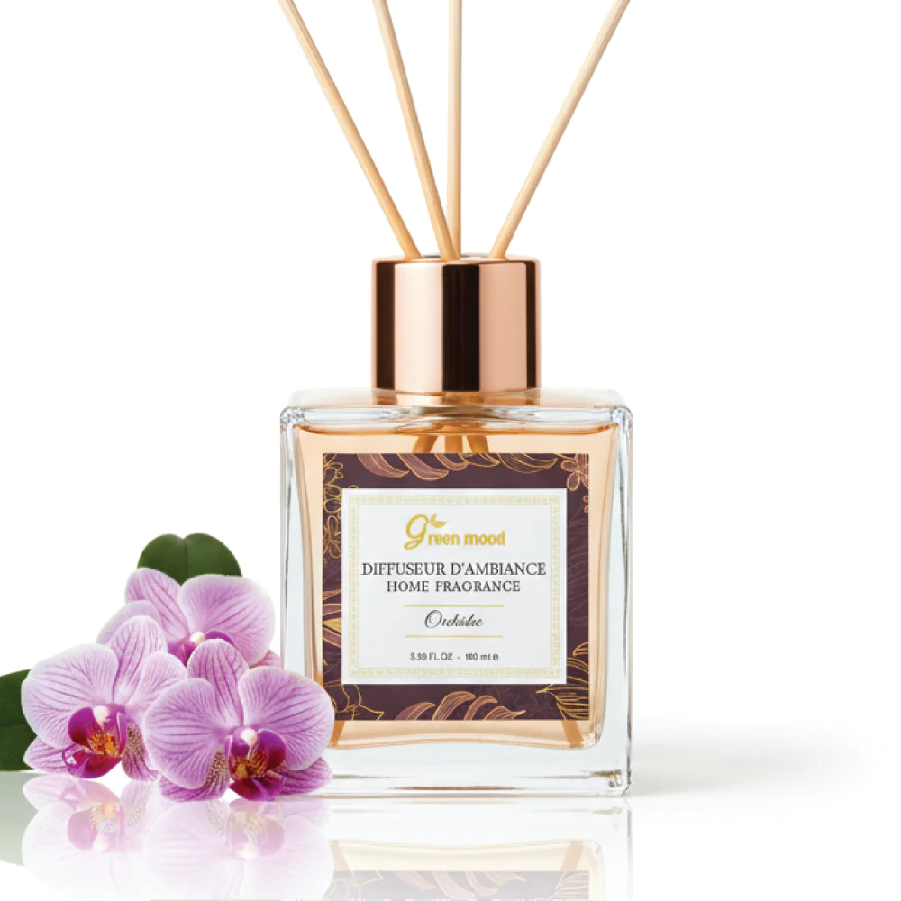 Green Mood Orchid Stick Diffuser – Diffuseur à Bâtonnets à l’Orchidée Green Mood