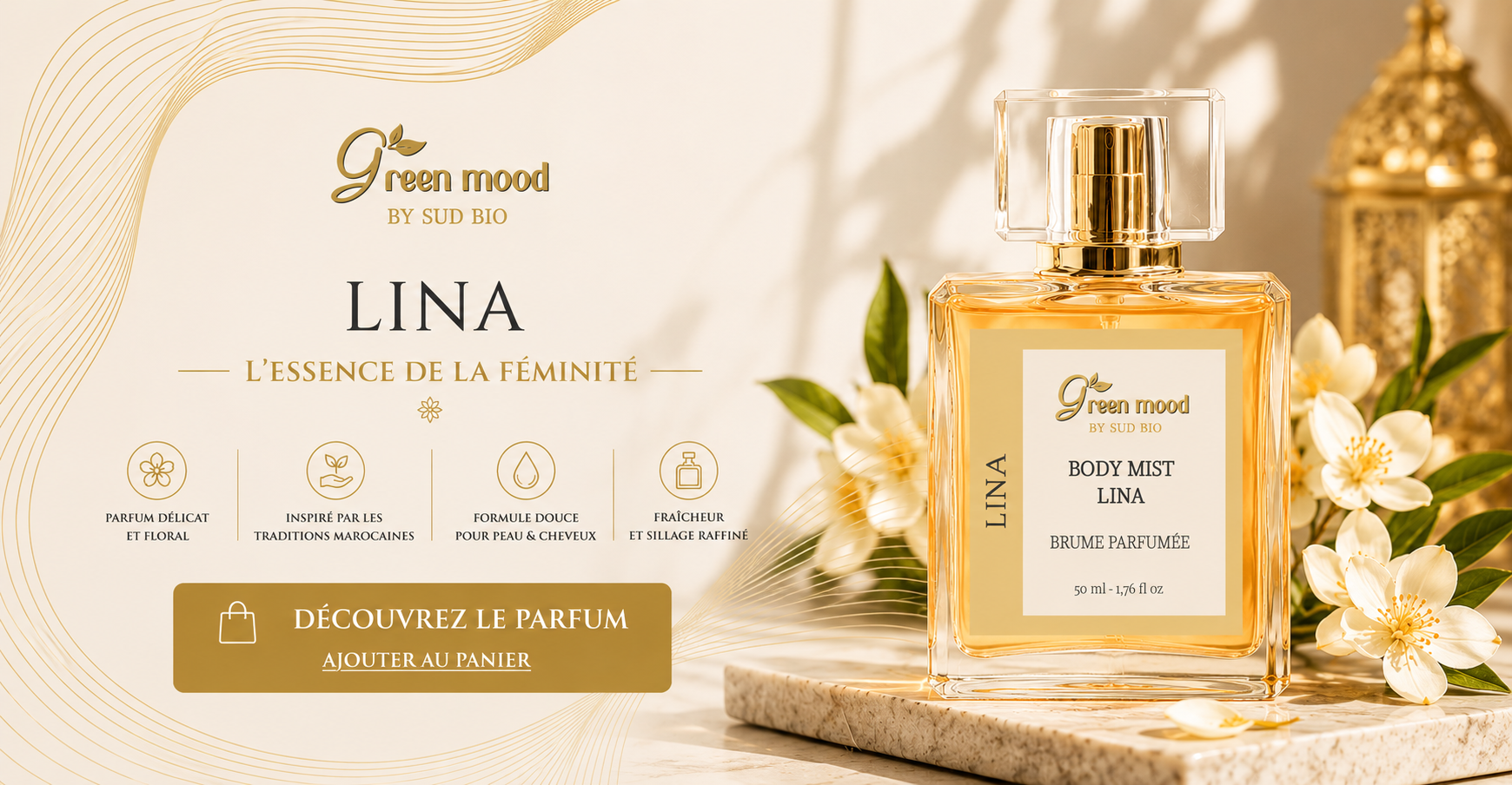 Parfum Lina de Green Mood - acheter en ligne - livraison internationale