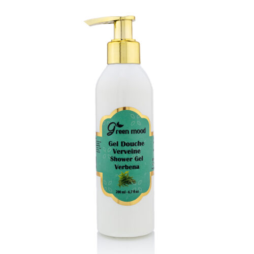 Green Mood Argan Verbena Shower Gel – gentle hydrating cleanser with argan oil and verbena extract for refreshed, soft skin. - Gel Douche à la Verveine Green Mood
