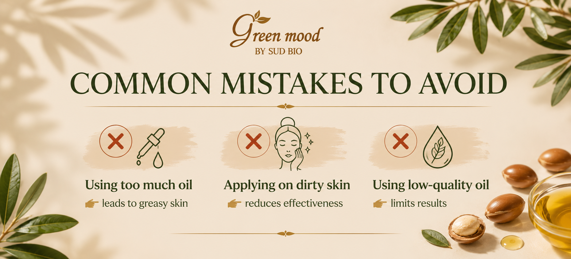 Common mistakes to avoid when using argan oil for face — dosage, application, and product quality