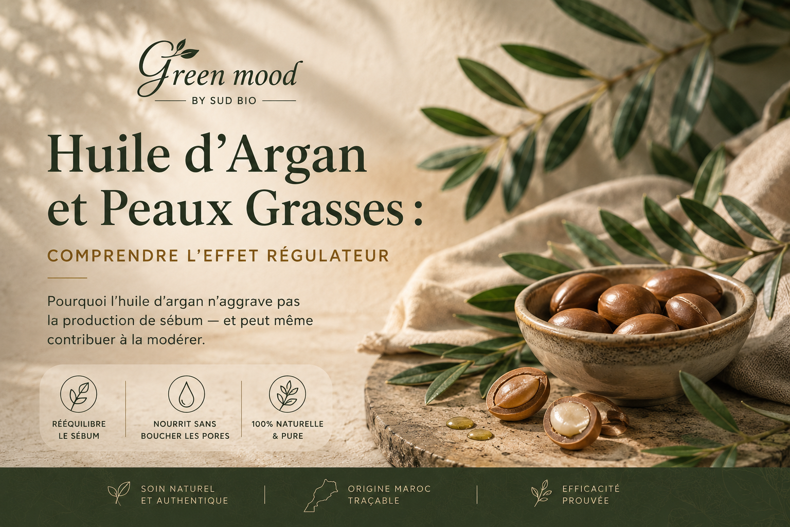 Texture de peau grasse en gros plan avec application légère d'huile