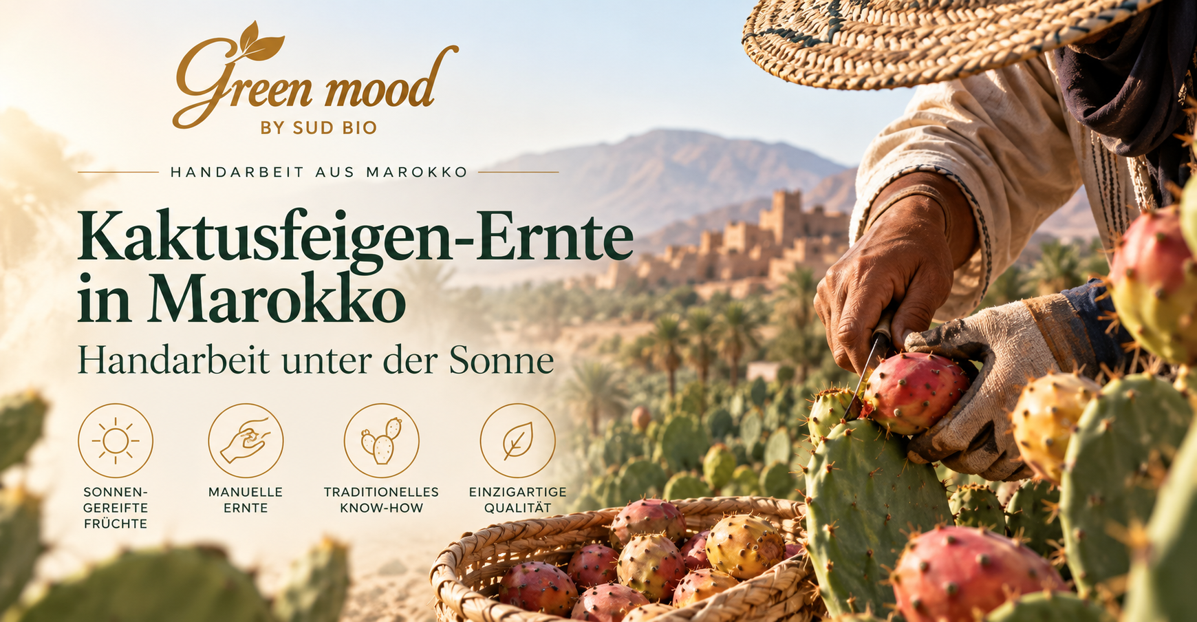Kaktusfeigen-Ernte in Marokko — Handarbeit unter der Sonne