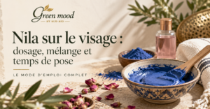 Nila sur le visage : dosage, mélange et temps de pose